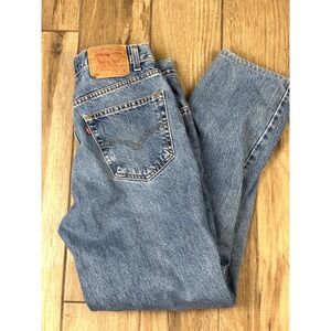 Levis 550 Relaxed Fit Jeans Mens 32x32 Medium Wash Straight Leg Denim Vintage